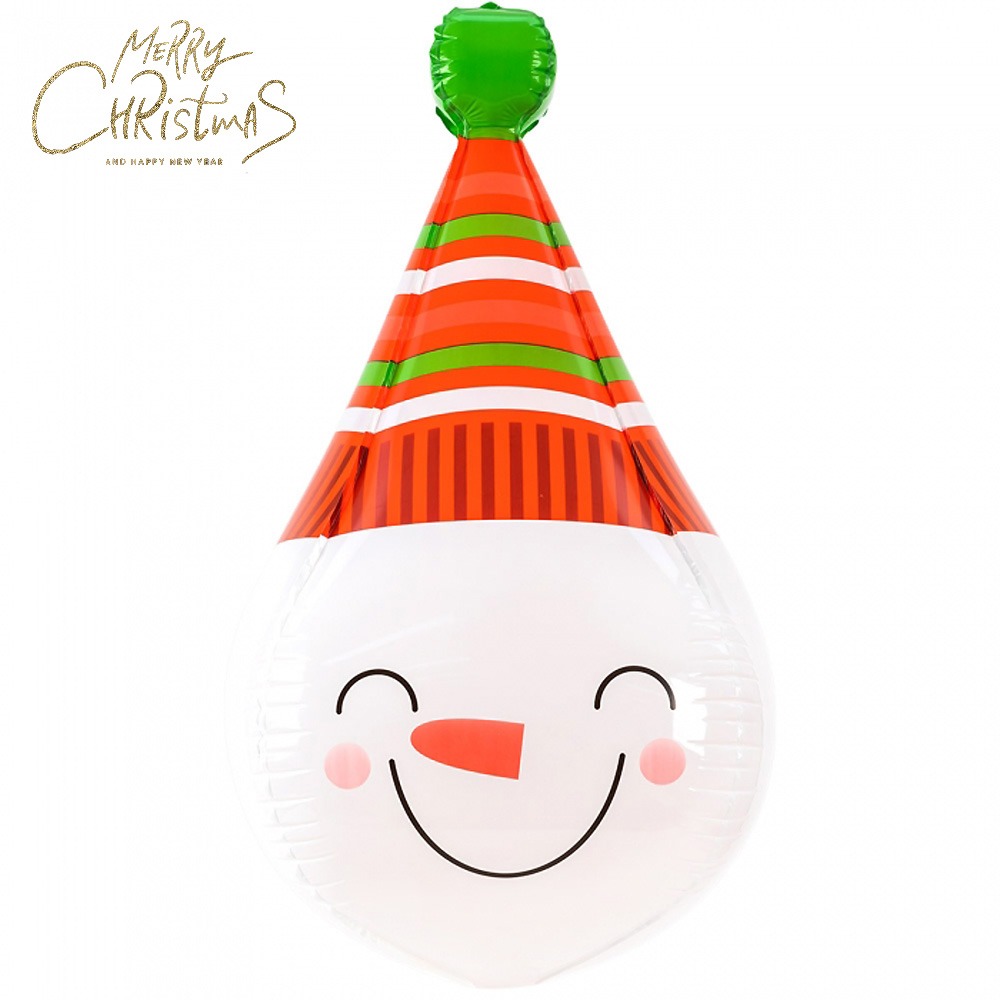 크리스마스 은박 풍선 고깔 눈사람 어린이집 유치원 매장 장식