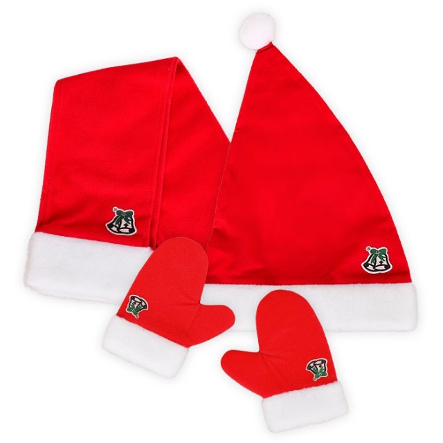 국산 산타의상세트 아동용 [모자-중/목도리/장갑-소] 크리스마스 옷 의상 코스튬