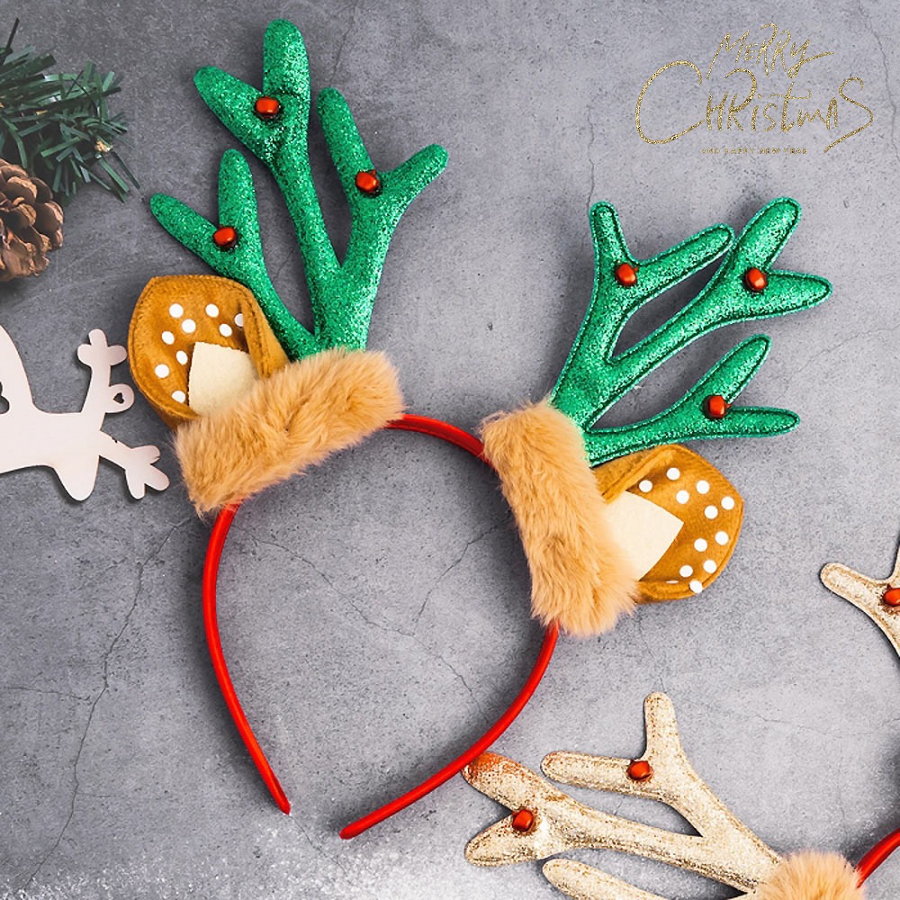 크리스마스 루돌프 사슴 머리띠 그린 어린이집 유치원 단체