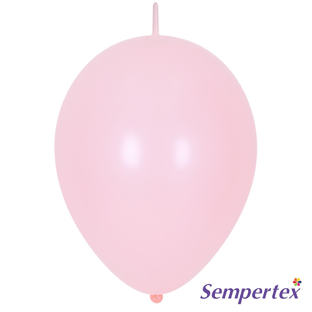 셈퍼텍스 링커 벌룬 30cm 파스텔메이트 핑크 1봉지 50입 꼬리풍선