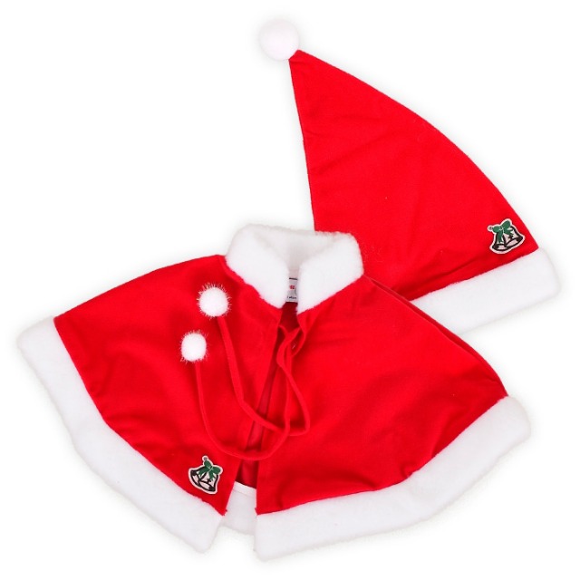 국산 산타모자망토세트 [영아용] 고급형/크리스마스 옷 의상 코스튬