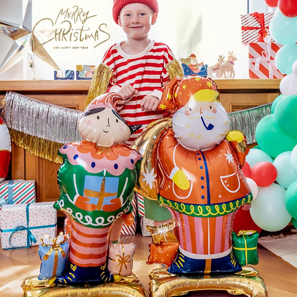 파티데코 크리스마스 은박풍선 스탠딩 산타 어린이집 장식 풍선