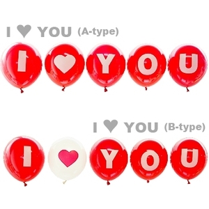 알파벳풍선-I ♥ YOU (2type)