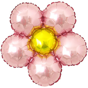 은박꽃풍선 30cm  [핑크] -꽃풍선만들기